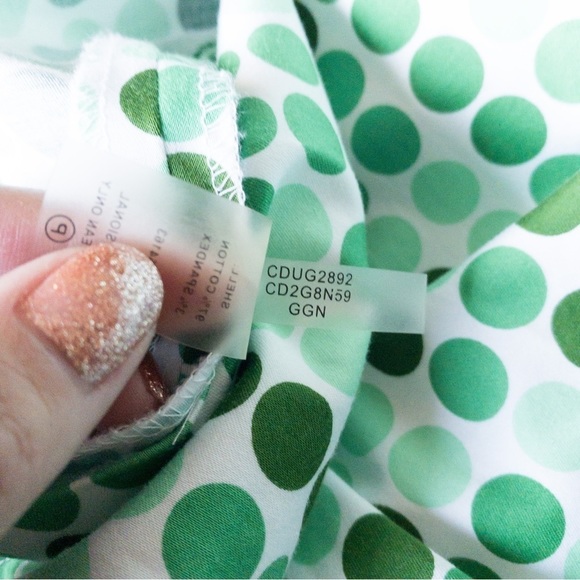 𝅺CALVIN Klein A-Line Dress Polkadot Designer Ladies Womens Size 10, fitted. - Picture 14 of 14